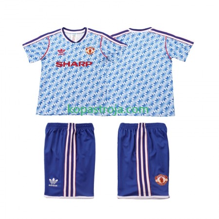 Billiga Fotbollströjor Manchester United 1992 Retro Barn Borta tröja 1990 Kortärmad